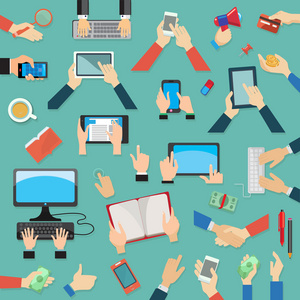 人類的鼻子電子產品 機械設備中的漫畫創意